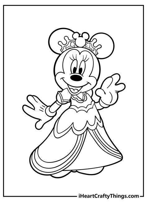 Educative Printable. . Mini mouse coloring pages